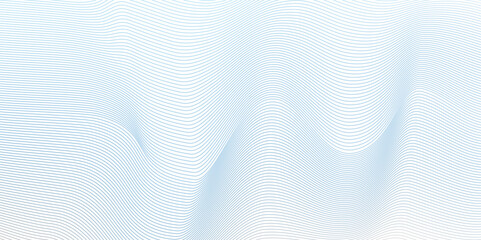Abstract blue blend digital wave lines and technology background. Minimal carve wavy white and blue flowing wave lines and glowing moving lines. Futuristic technology and sound wave lines background