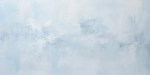 Fotobehang Abstract pastel, soft cold ice electric sky blue and white color contemporary oil paint brushstrokes texture pattern painting, wallpaper background, art painting. Artistic backdrop © Ars Nova