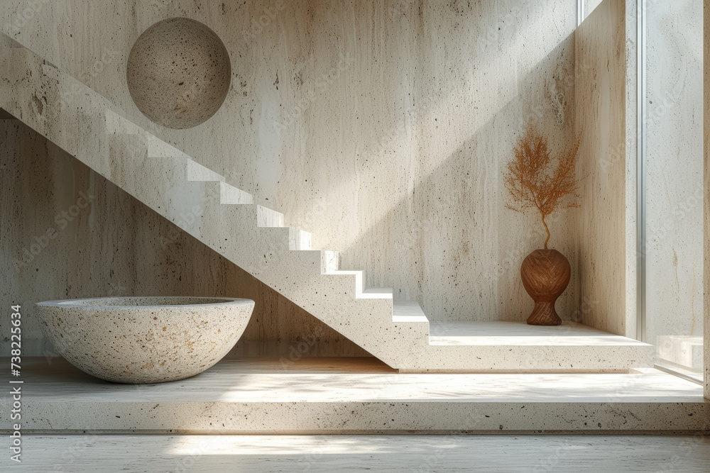 Poster a composition where form follows function, showcasing how the purpose of each element guides the ove