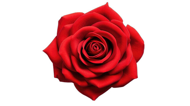 A fresh red rose png / transparent