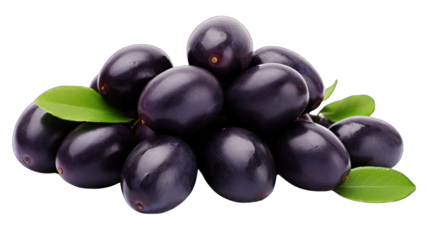 a single fresh jamun png / transparent