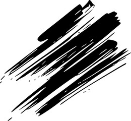 Brush stroke design element.