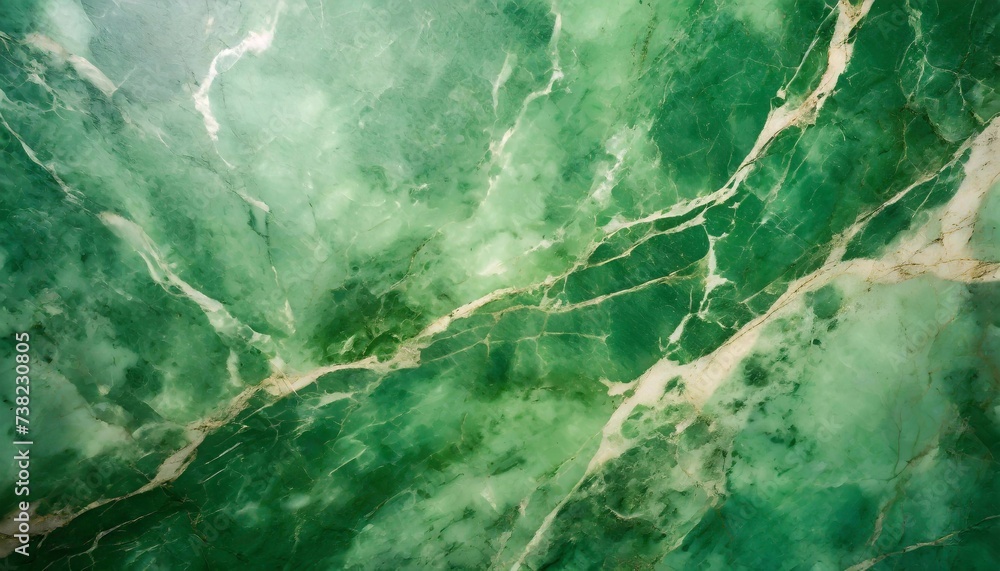 Aufkleber green marble texture abstract background pattern with high resolution, top view.