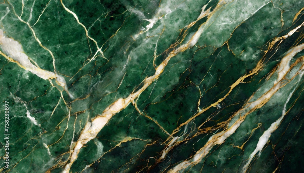 Aufkleber green marble texture abstract background pattern with high resolution, top view.