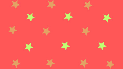 Red background with yellow stars