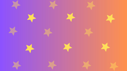 Pink background with yellow stars