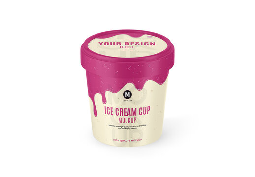 Ice Cream Cup Mockup
