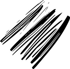 Brush stroke design element.