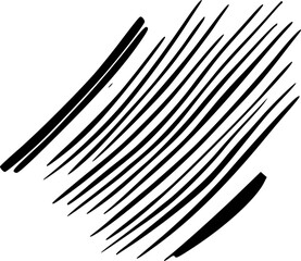 Brush stroke design element.