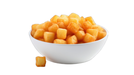 Cheese Potato Puff Snack png / transparent