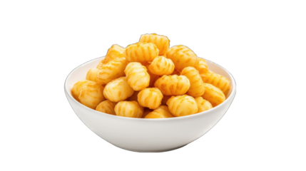 Cheese Potato Puff Snack png / transparent