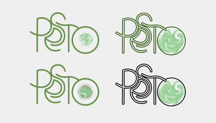 logo for italian cuisine, cafe, restaurant business