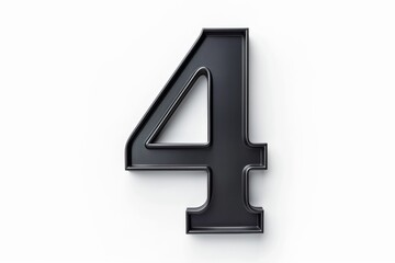 black bold number 4
