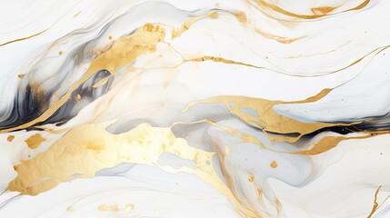 Abstract seamless Masterpiece - Liquid Marble Canvas with Intricate Gold Dust Texture
