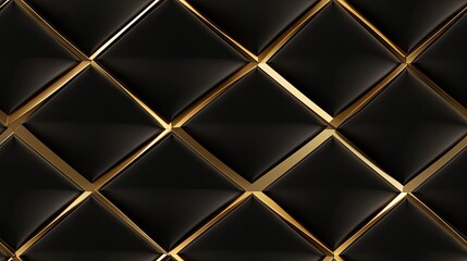 luxury with a seamless pattern boasting a shiny edge and a horizontal diamond shape outlined by a thin gold stroke