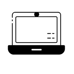 Modern laptop icon, perfect for digital interfaces and applications.