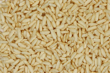 Puffed rice texture full background