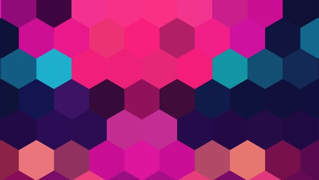 Hexagonal patterns blinking animation