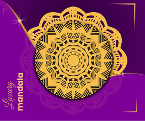 Vector luxury mandala design template