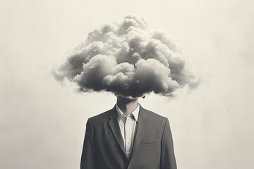 conceptual shot of businessman