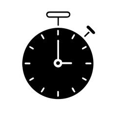 Stopwatch and timer icon, representing precision and efficiency, ideal for time-tracking applications and interfaces..