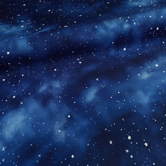 A Painting of a Night Sky With Stars