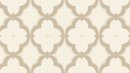 Background with quatrefoils in Ivory color.