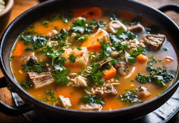 vegetable soup with meat