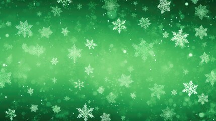 Background with snowflakes in Lime Green color