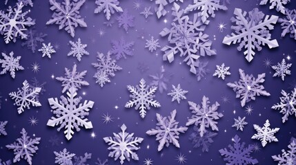 Background with snowflakes in Violet color.
