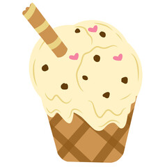 Ice cream illustration