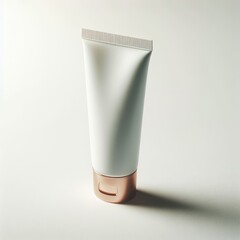 cosmetic tube cream mockup isolated on white
