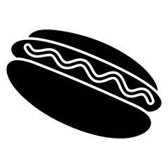 hot dog with mustard