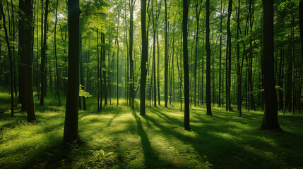 Obraz premium beautiful green forest