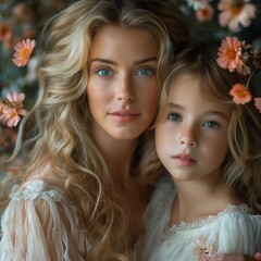 Obraz premium mother and daughter