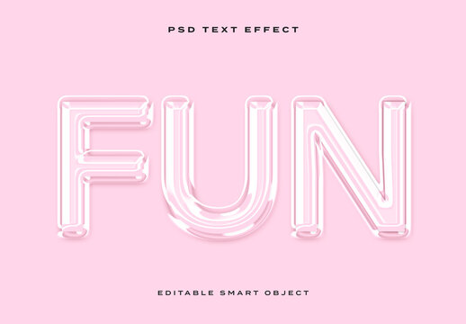 Glass Text Effect 