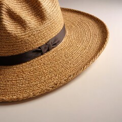 straw hat isolated on white
