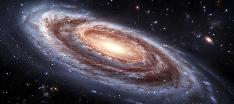 Awe inspiring celestial dreamscape with cascading stars, swirling galaxies, and ethereal auroras