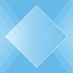 blue box for any text with box and arrow. empty dialog window. Web banner vector illustration.