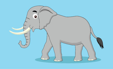 a vector template of elephant illustration design