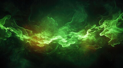Green fire background