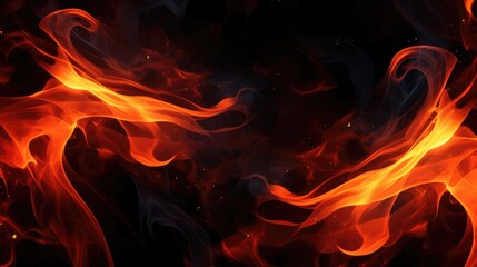 Fototapeta premium Hot fire background.