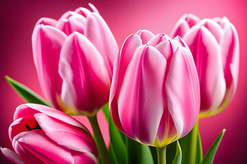 Obraz premium A Bunch of Pink Flowers in a Vase