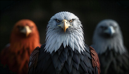Majestic Eagle, A Glimpse of Strength and Freedom, Natures Magnificent Predator in Focus