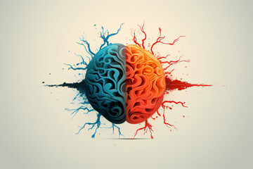 abstract illustration of a brain, mental health