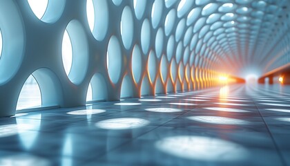 abstract 3d tunnel background