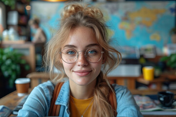 A stylish magazine mockup spread on a flat surface, enabling designers to showcase editorial layouts, article designs, and visual storytelling concepts. Concept of magazine design. Generative Ai.