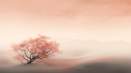 Peach Color Fog Background