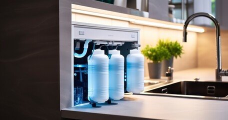 A Kitchen Revolution with the Under-Sink Installation of an Osmosis Deionization Water Filtration System