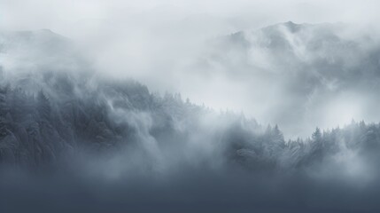 Silver Color Fog Background.